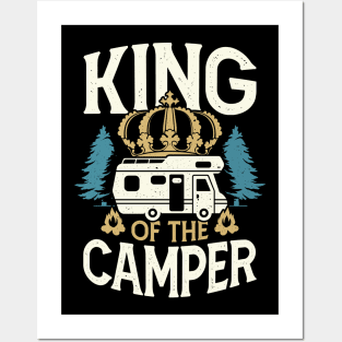 King Of The Camper RV Camping Camper Gift Posters and Art